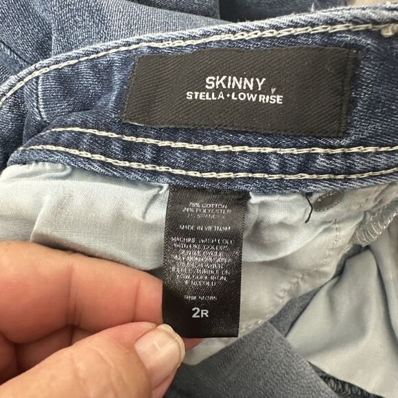 Express Jeans Women's 2 Stella Skinny Regular Fit Low Rise Dark Wash Stretch EUC - Picture 9 of 9